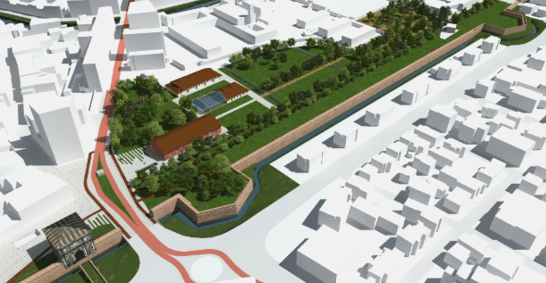 Riqualificazione verde nel parco delle Mura San Benedetto